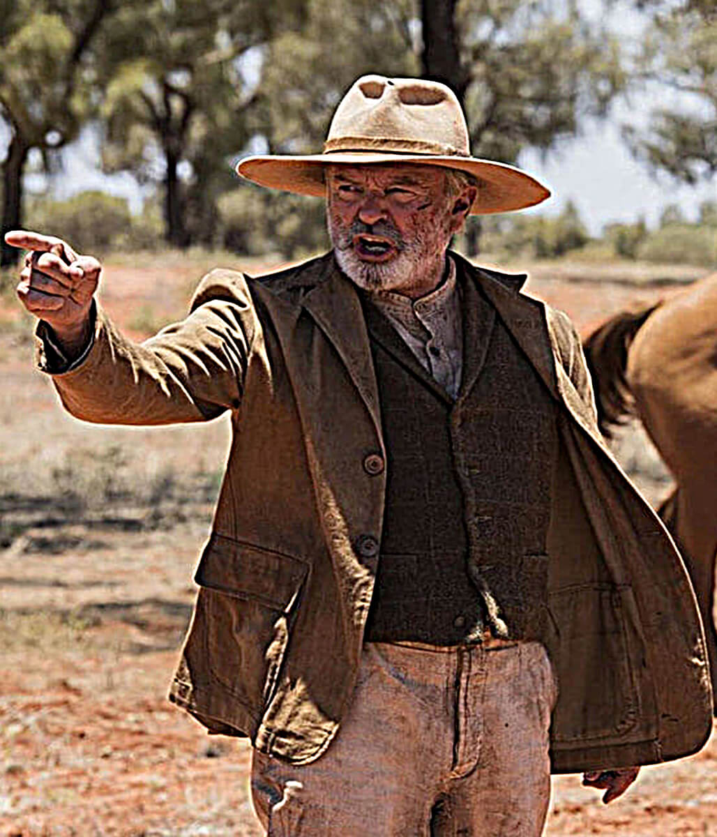 Sam Neil Sweet Country 2017 Brown Cotton Blazer