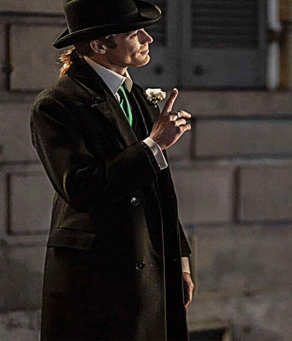 Sam Reid Interview With The Vampire S1 Black Wool Coat