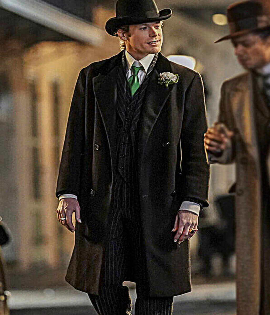 Sam Reid Interview With The Vampire S1 Black Wool Coat