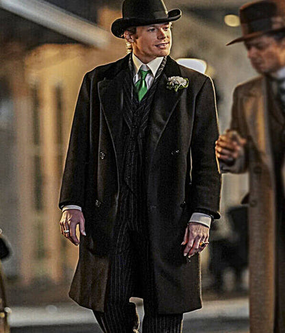 Sam Reid Interview With The Vampire S1 Black Wool Coat
