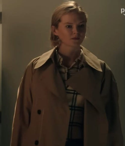 Scarpetta 2026 Rosy McEwen Beige Cotton Coat