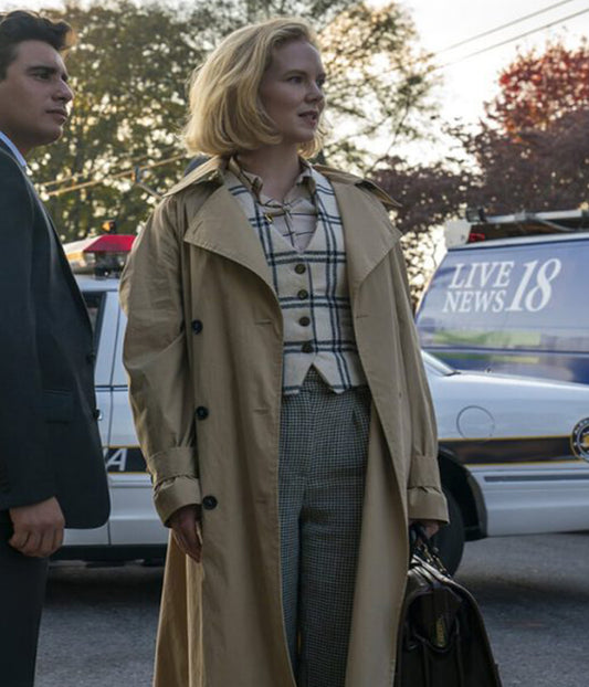 Scarpetta 2026 Rosy McEwen Beige Cotton Coat