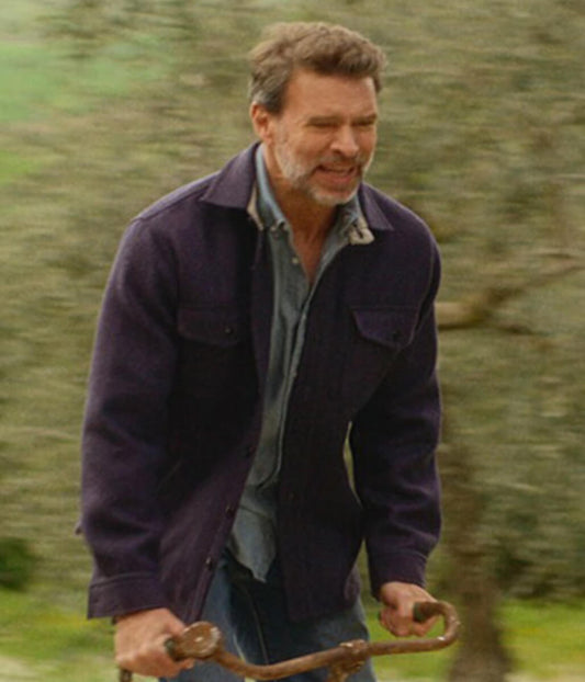 Scott Foley La Dolce Villa 2025 Eric Blue Wool Jacket