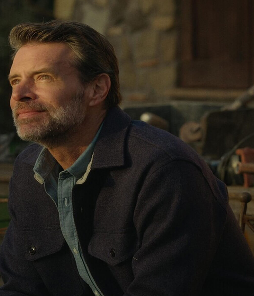 Scott Foley La Dolce Villa 2025 Eric Blue Wool Jacket