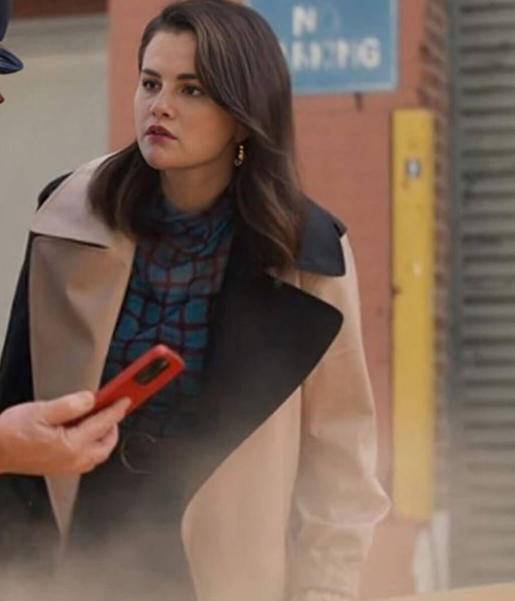 Selena Gomez Only Murders in the Building Two Tone Coat