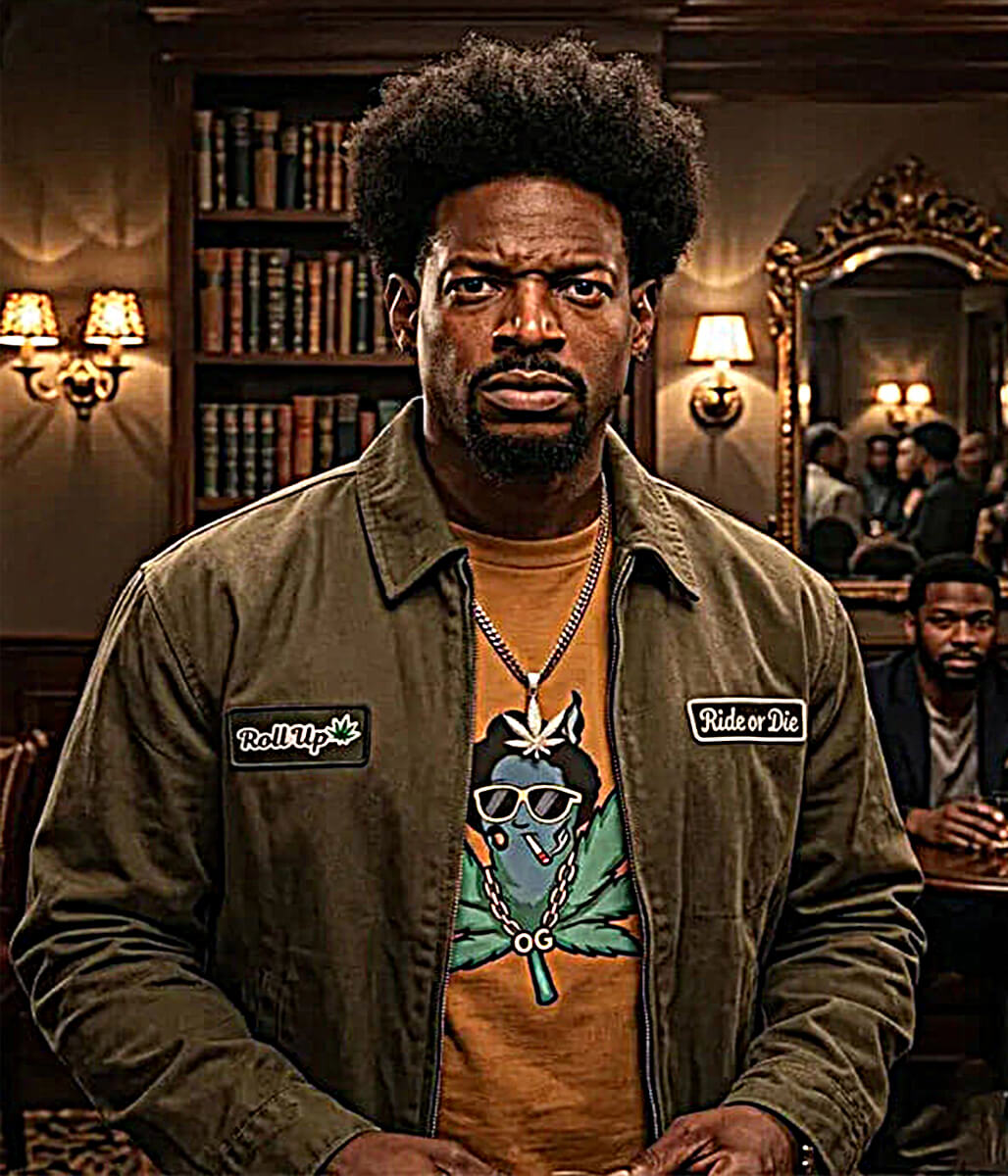 Shorty Meeks Scary Movie 6 Brown Cotton Jacket