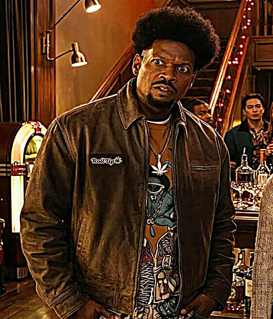 Shorty Meeks Scary Movie 6 Brown Cotton Jacket