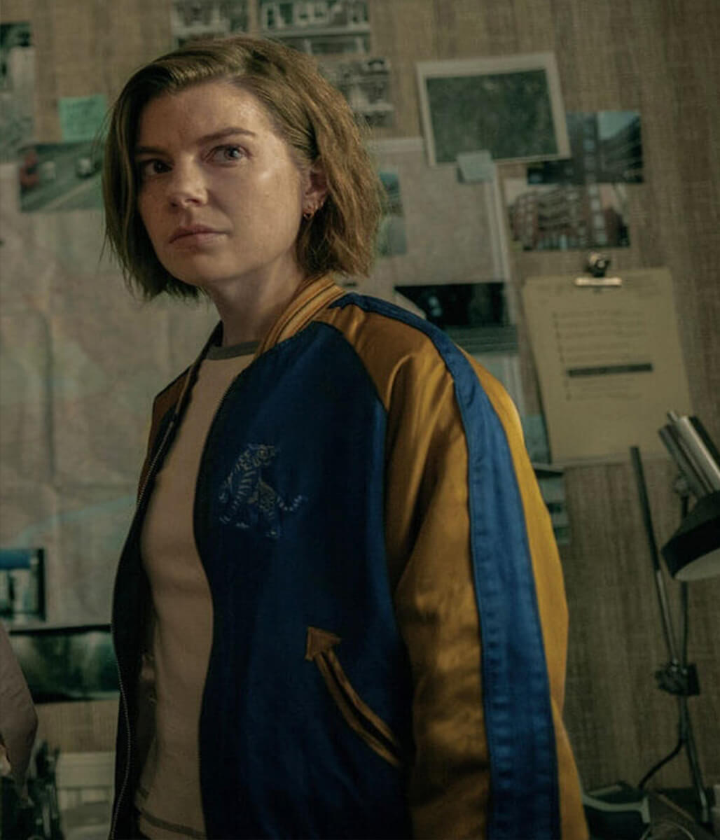 Slow Horses S03 Sherley Bender Blue Bomber Jacket