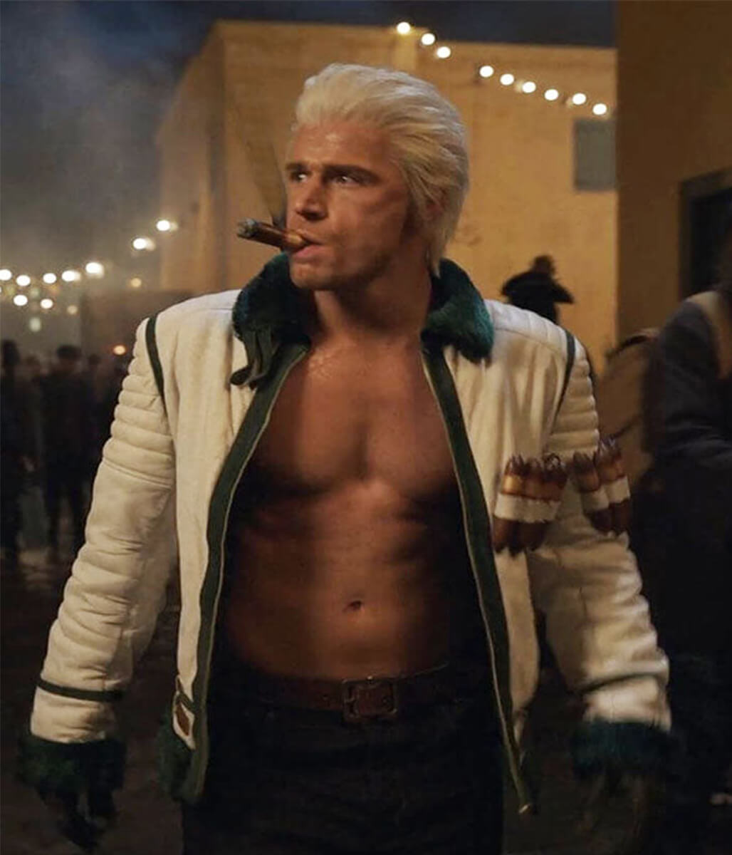 Smoker One Piece Season 02 White Leather Jacket