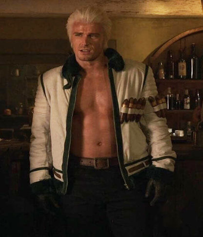 Smoker One Piece Season 02 White Leather Jacket
