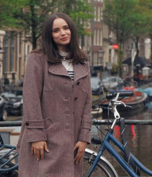 Sofia Carson My Oxford Year 2025 Wool Coat