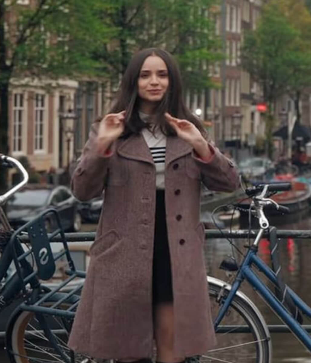 Sofia Carson My Oxford Year 2025 Wool Coat