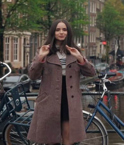 Sofia Carson My Oxford Year 2025 Wool Coat