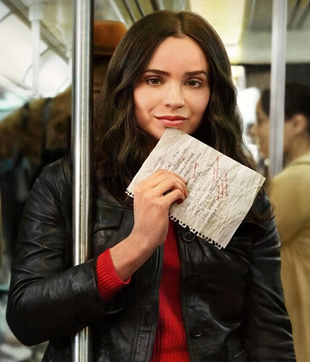 Sofia Carson The Life List 2025 Alex Rose Leather Jacket