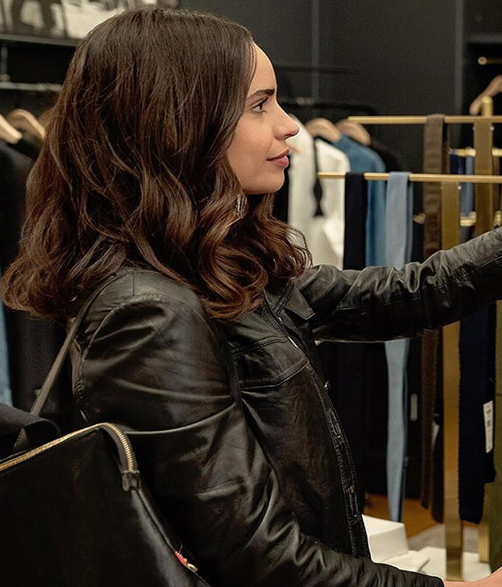Sofia Carson The Life List 2025 Alex Rose Leather Jacket