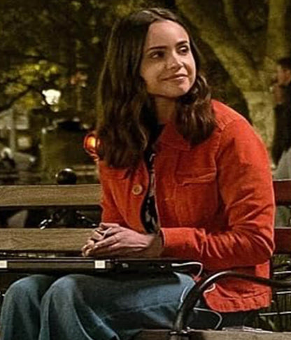 Sofia Carson The Life List 2025 Red Cotton Jacket