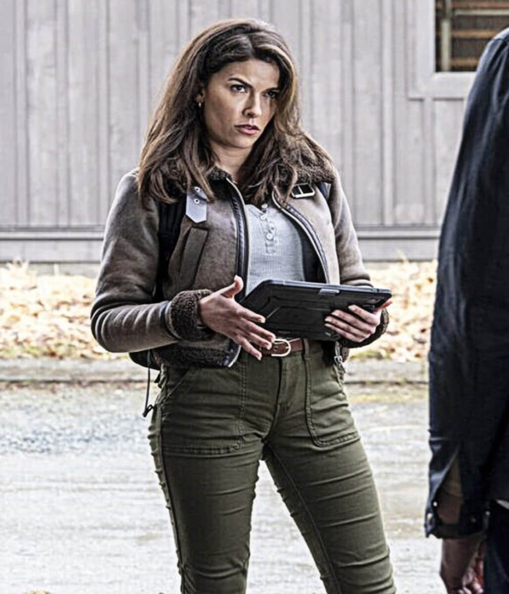 Sofia Pernas Tracker S1 Brown Shearling Leather Jacket
