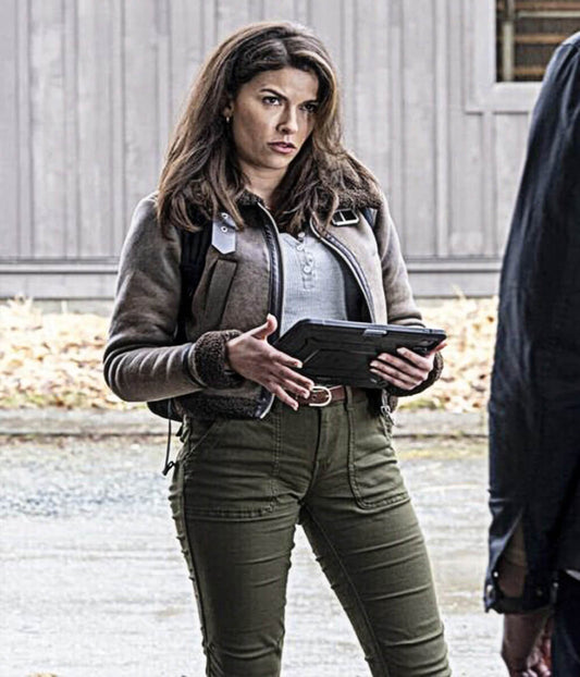 Sofia Pernas Tracker S1 Brown Shearling Leather Jacket