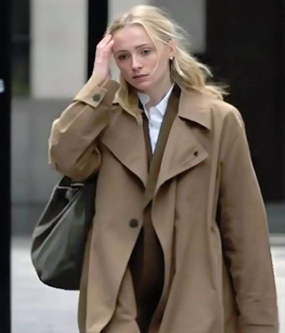 Sophie Turner Steal 2026 Zara Dunne Brown Coat