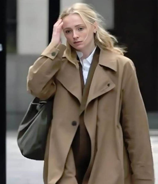 Sophie Turner Steal 2026 Zara Dunne Brown Coat