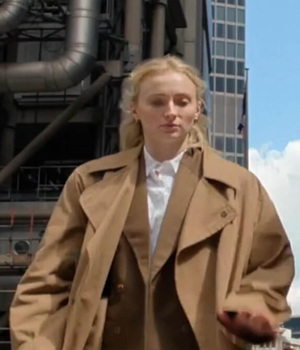 Sophie Turner Steal 2026 Zara Dunne Brown Coat