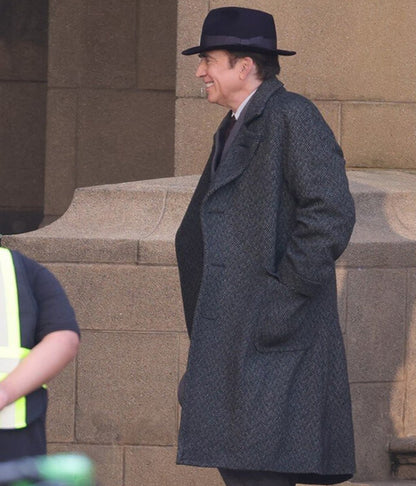 Spider Noir 2026 Nicolas Cage Black Wool Coat