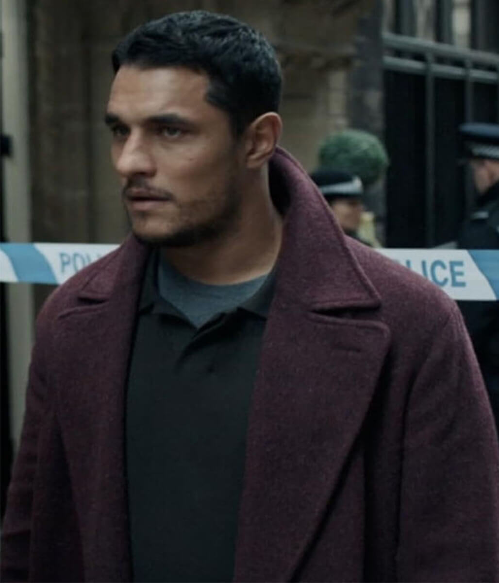 Staz Nair Virdee 2025 Harry Virdee Purple Wool Coat