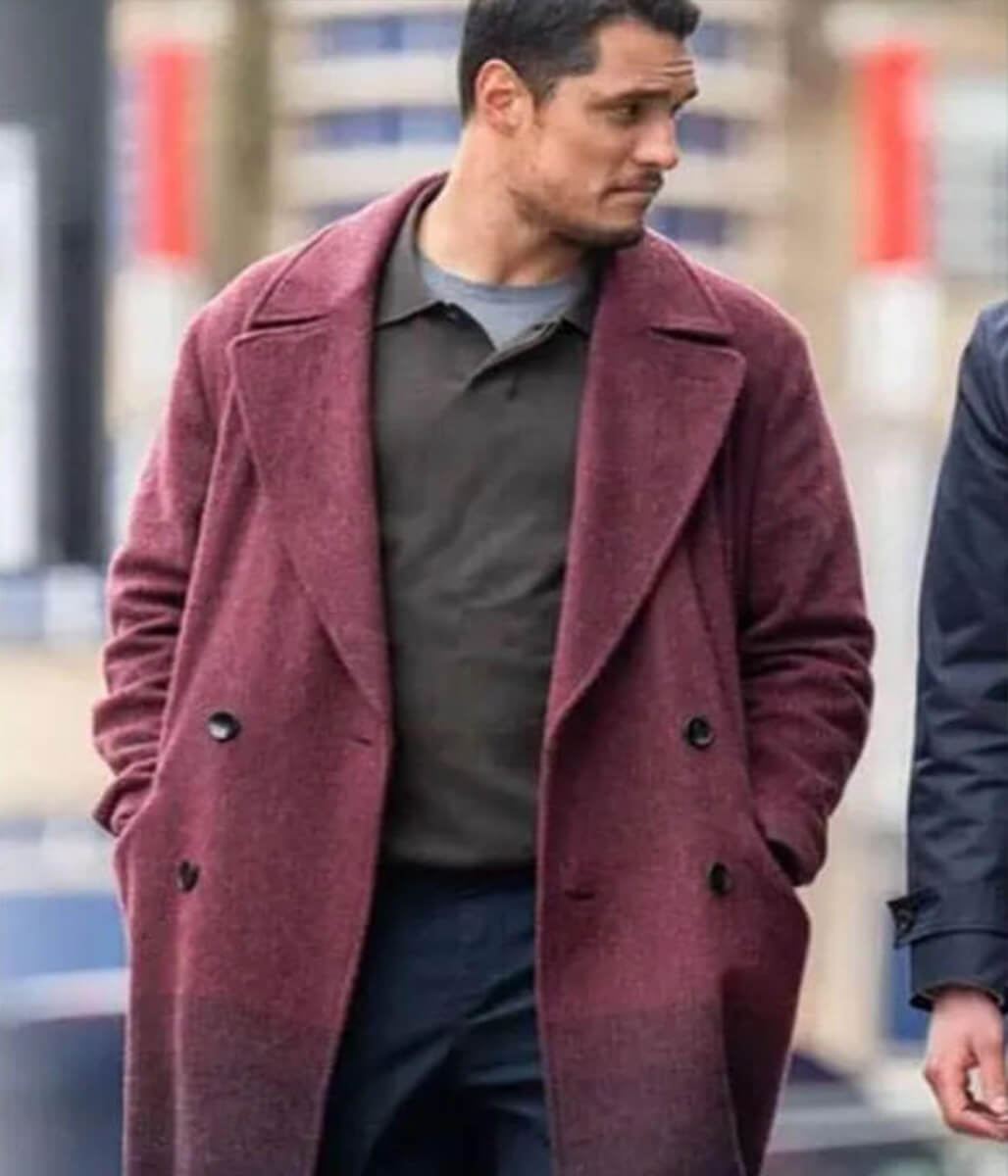 Staz Nair Virdee 2025 Harry Virdee Purple Wool Coat