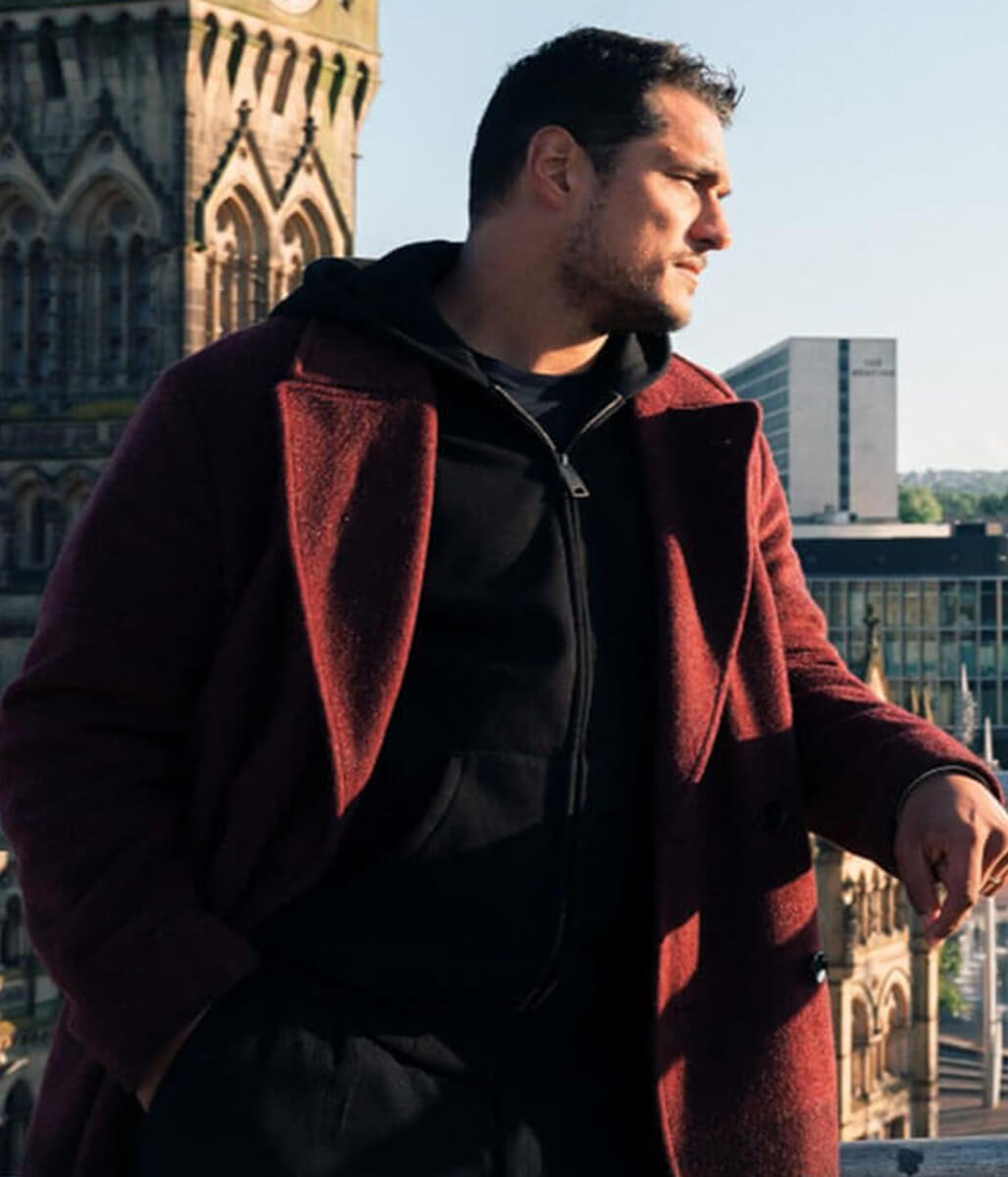 Staz Nair Virdee 2025 Harry Virdee Purple Wool Coat