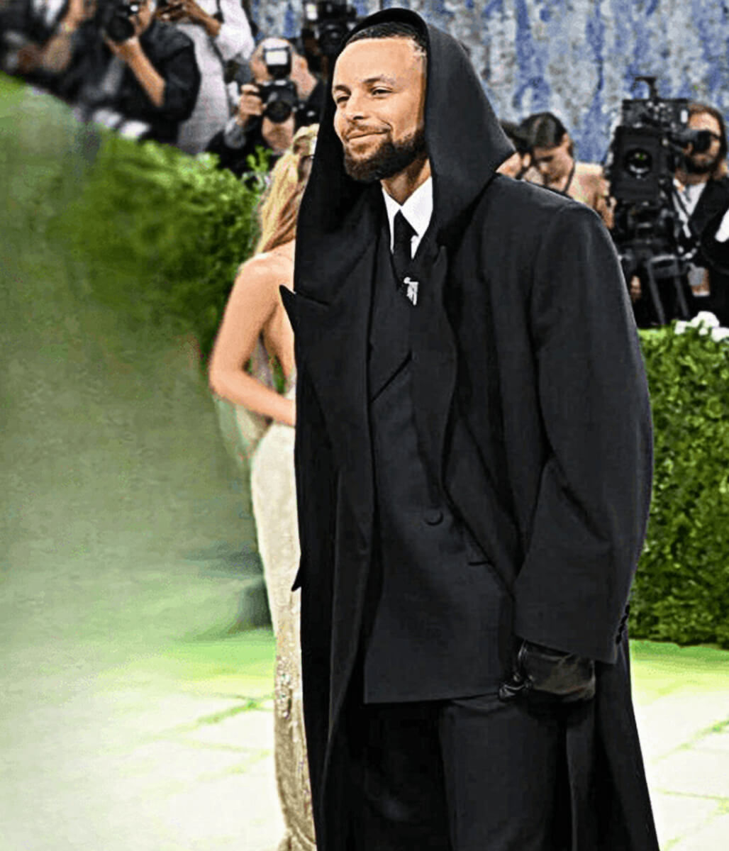 Stephen Curry Met Gala 2026 Black Wool Coat