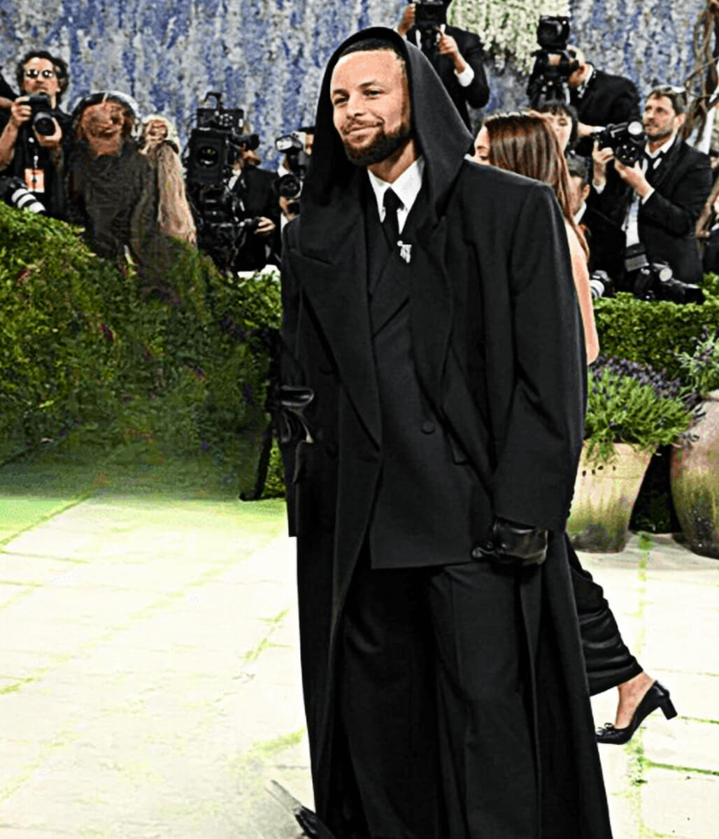 Stephen Curry Met Gala 2026 Black Wool Coat