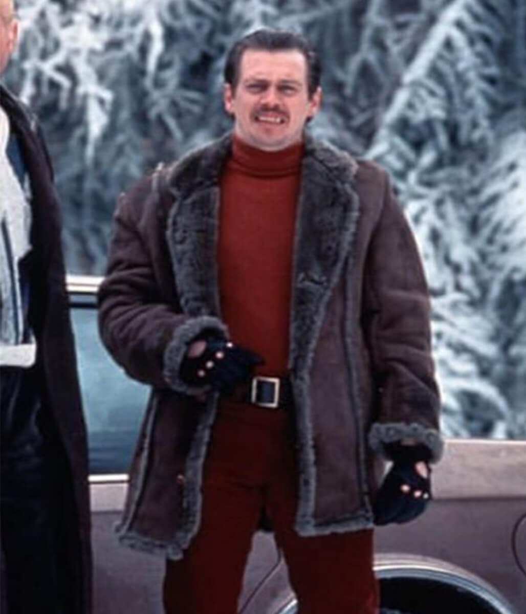 Steve Buscemi Fargo Brown Suede Shearling Coat
