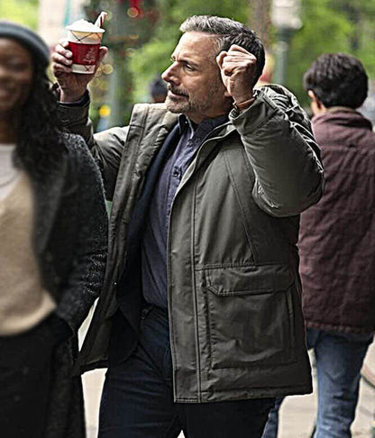 Steve Carell Rooster S1 Green Cotton Jacket