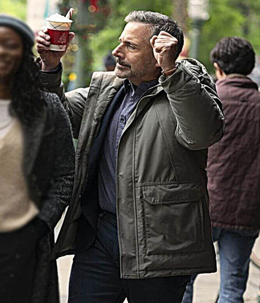 Steve Carell Rooster S1 Green Cotton Jacket