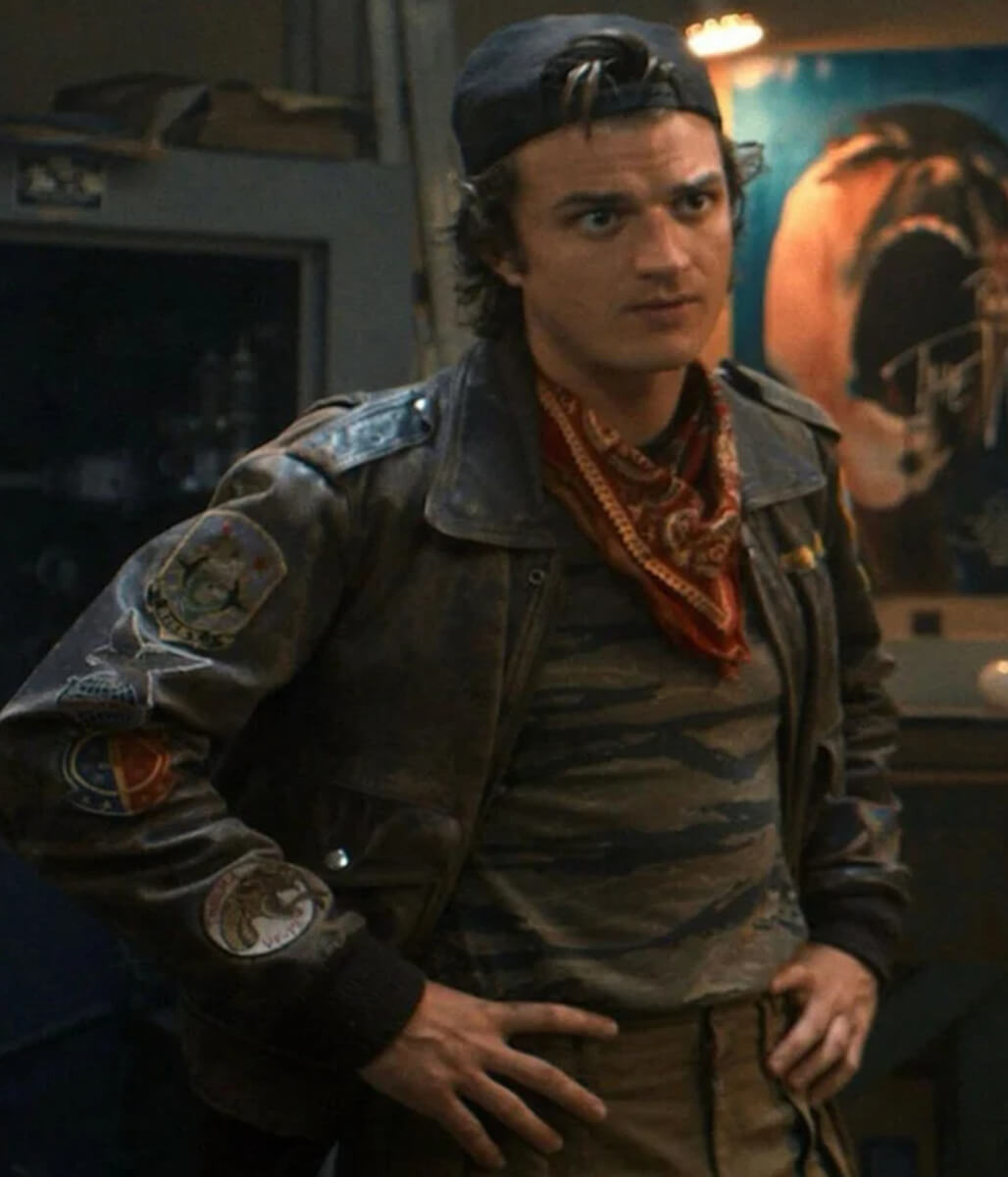 Steve Harrington Stranger Things S05 Brown Leather Jacket
