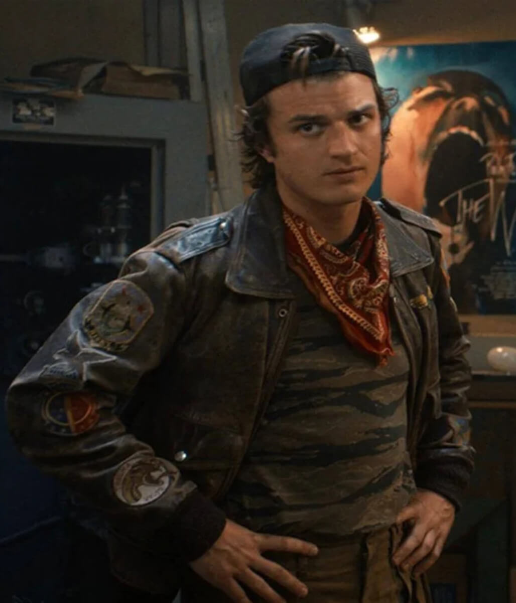 Steve Harrington Stranger Things S05 Brown Leather Jacket