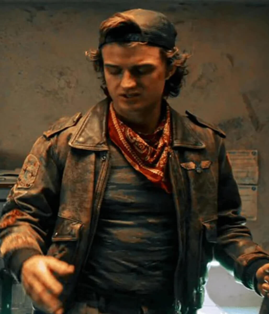 Steve Harrington Stranger Things S05 Brown Leather Jacket