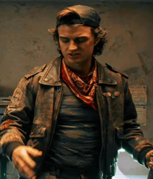 Steve Harrington Stranger Things S05 Brown Leather Jacket