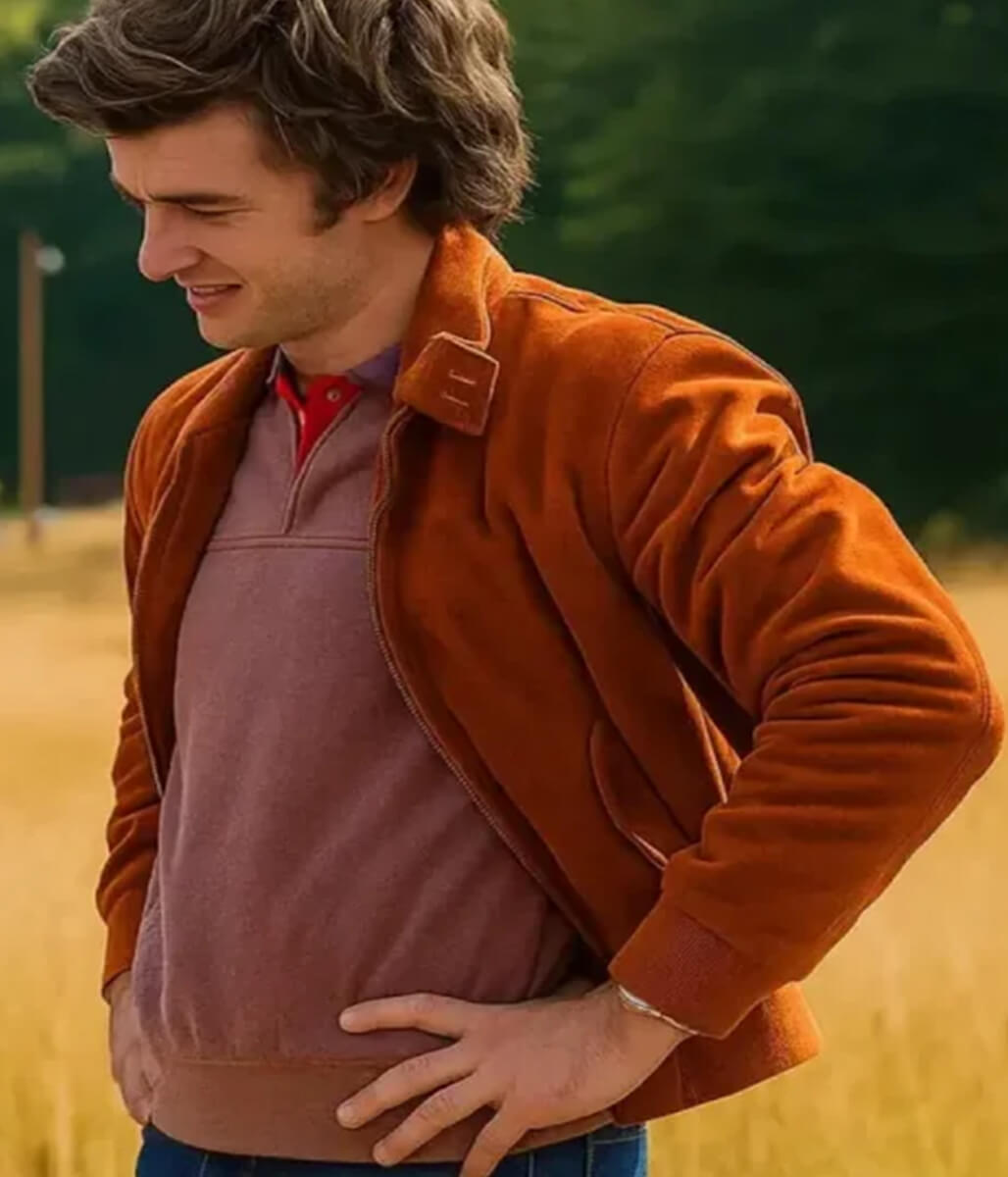Stranger Things S05 Steve Harrington Brown Suede Jacket