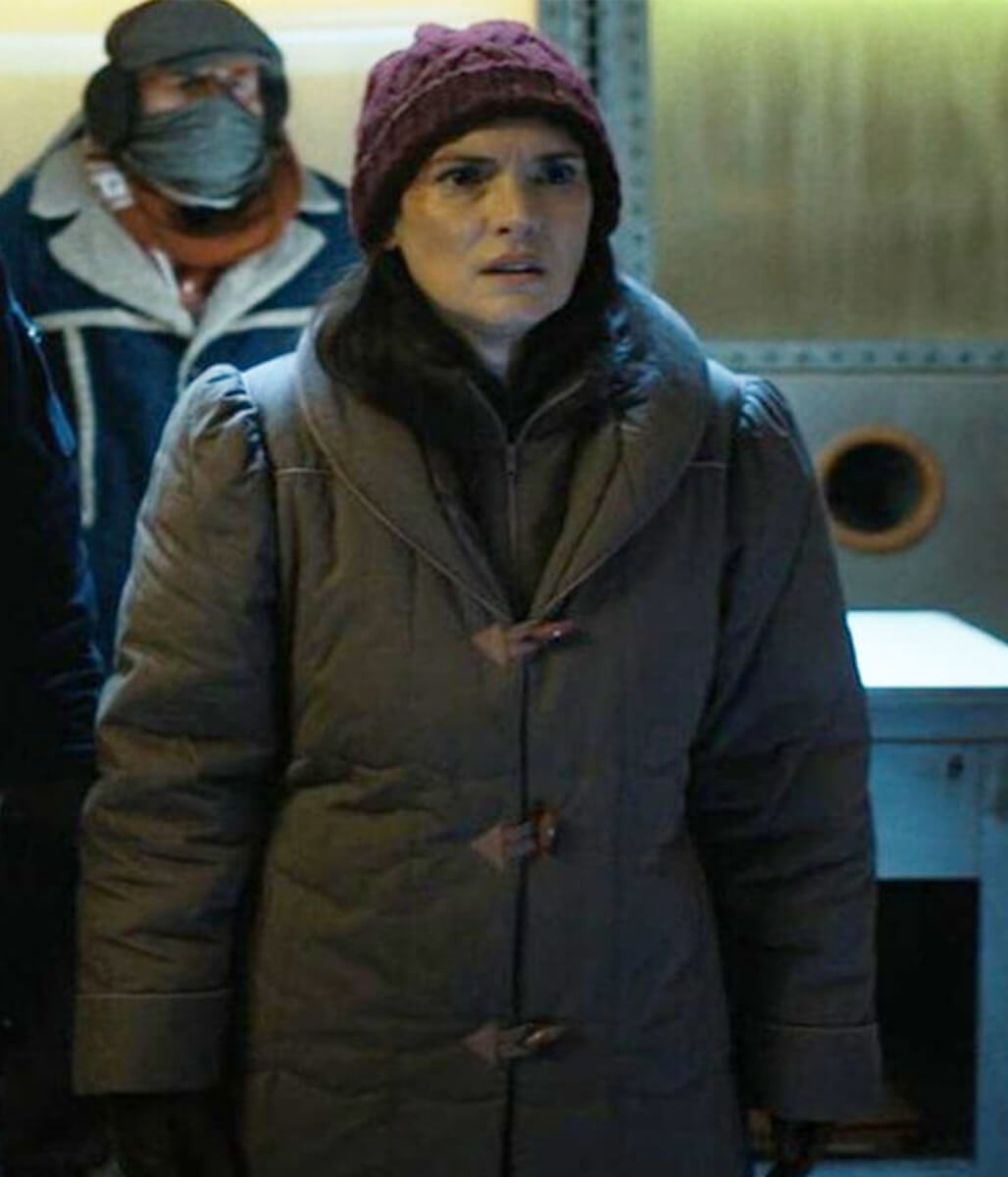 Stranger Things Winona Ryder Grey Puffer Coat