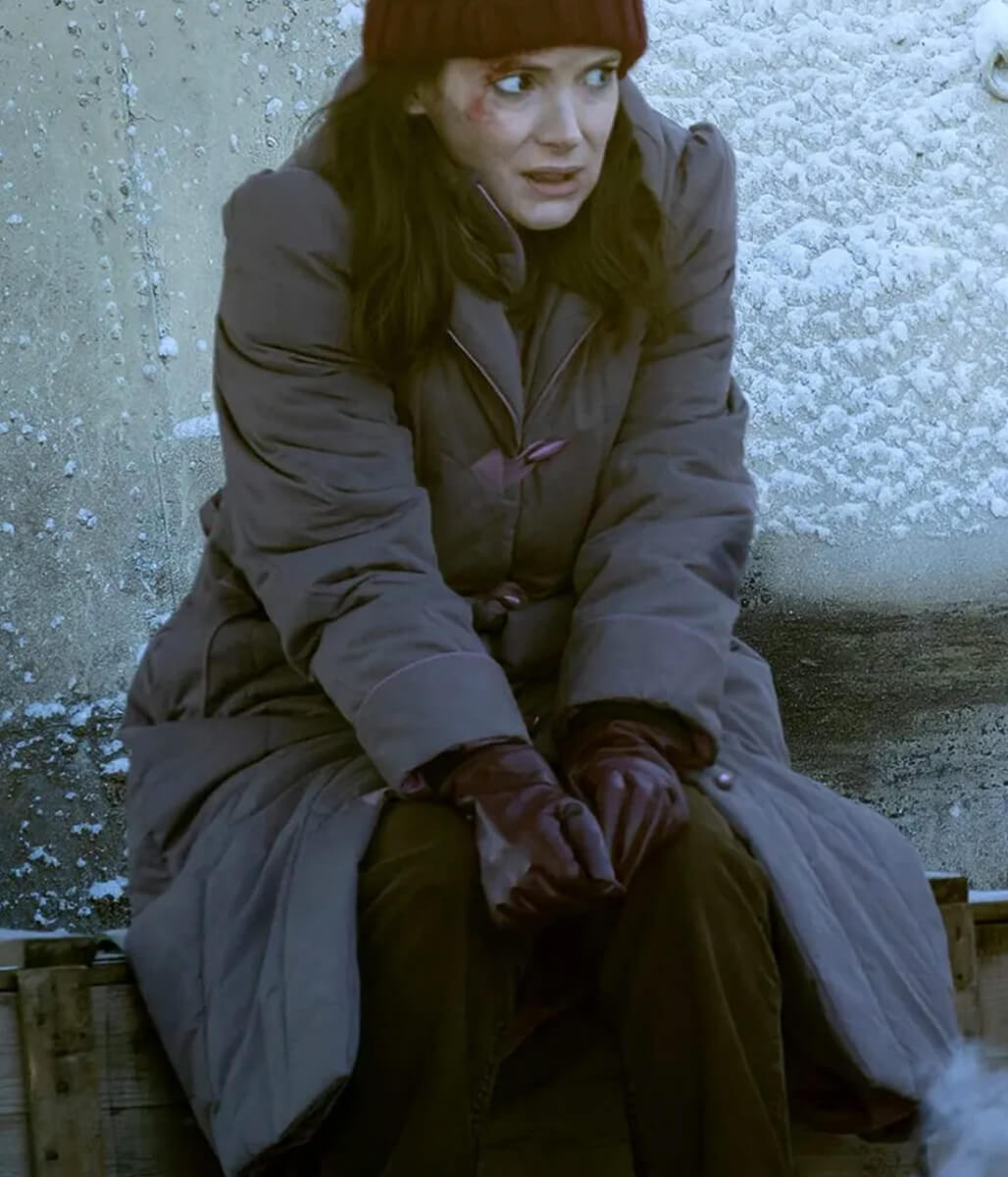 Stranger Things Winona Ryder Grey Puffer Coat