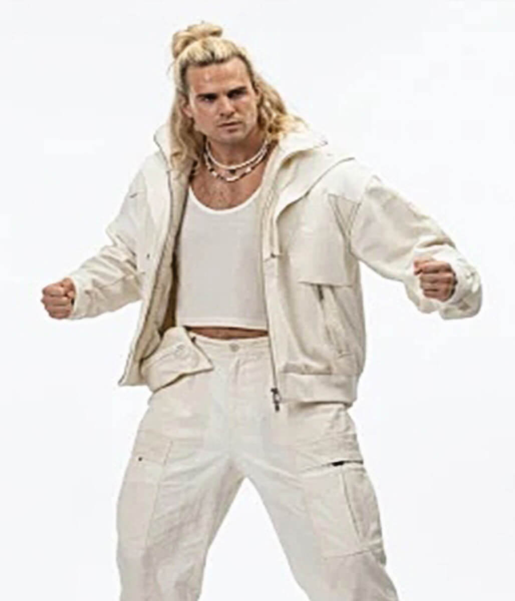 Street Fighter 2026 Ken Masters White Cotton Jacket