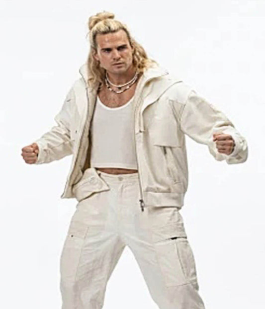 Street Fighter 2026 Ken Masters White Cotton Jacket