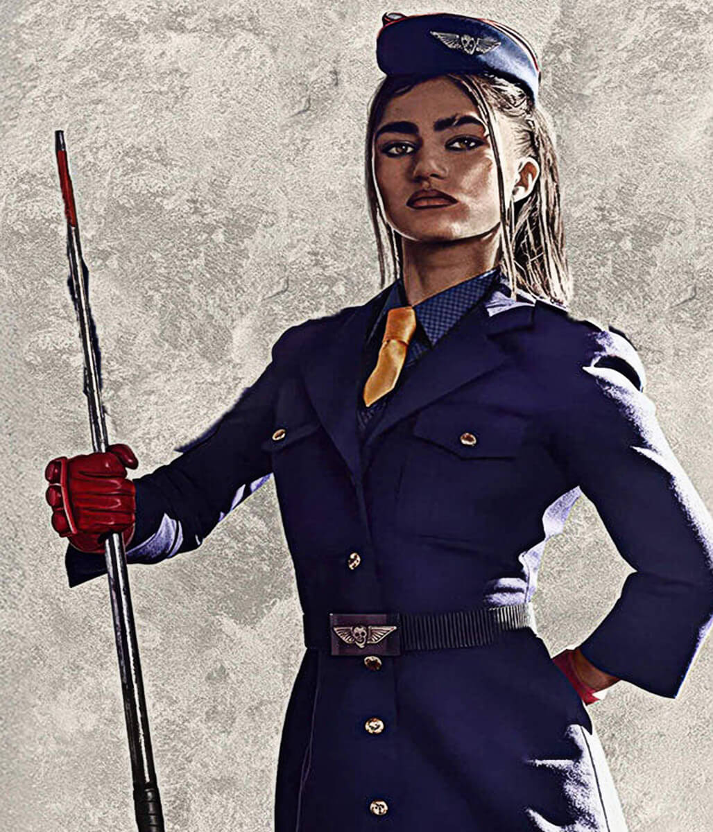 Street Figther 2026 Rayna Vallandingham Blue Overcoat