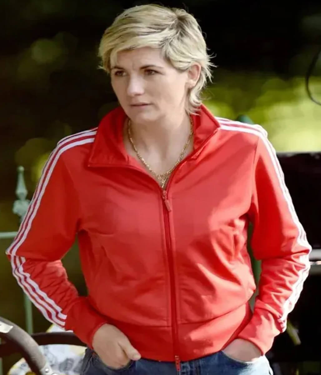 Susan McIntyre Toxic Town Red Track Jacket