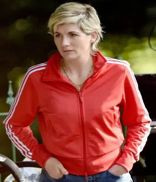 Susan McIntyre Toxic Town Red Track Jacket