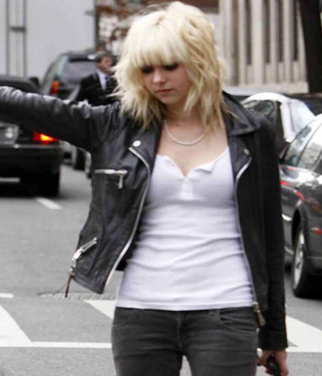 Taylor Momsen Gossip Girl Jenny Black Leather Jacket