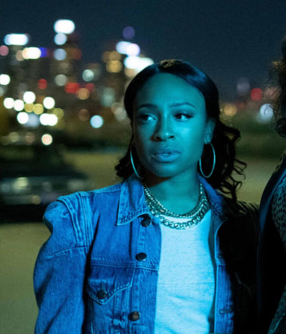 Taylor Polidore Williams Snowfall Denim Blue Jacket