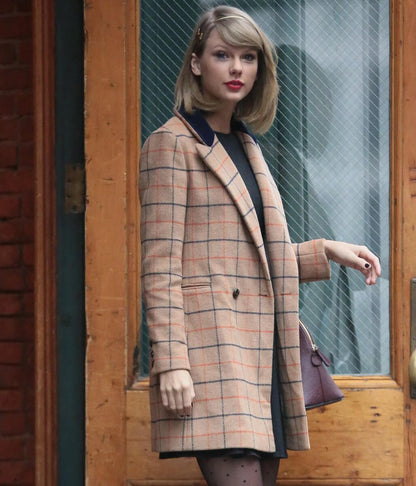 Taylor Swift Brown Wool Coat