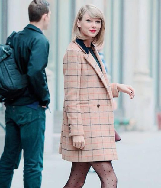 Taylor Swift Brown Wool Coat
